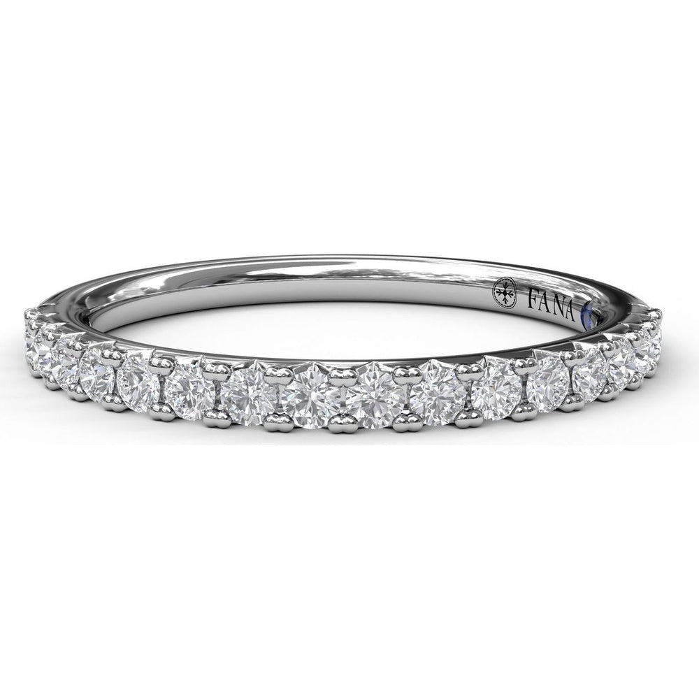 Diamond Wedding Band with Round Brilliant Diamonds by Fana - 0.32 Carat Total Diamond Weight