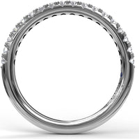 Diamond Wedding Band with Round Brilliant Diamonds by Fana - 0.32 Carat Total Diamond Weight