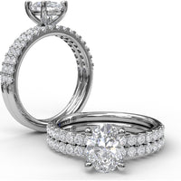 Diamond Wedding Band with Round Brilliant Diamonds by Fana - 0.32 Carat Total Diamond Weight