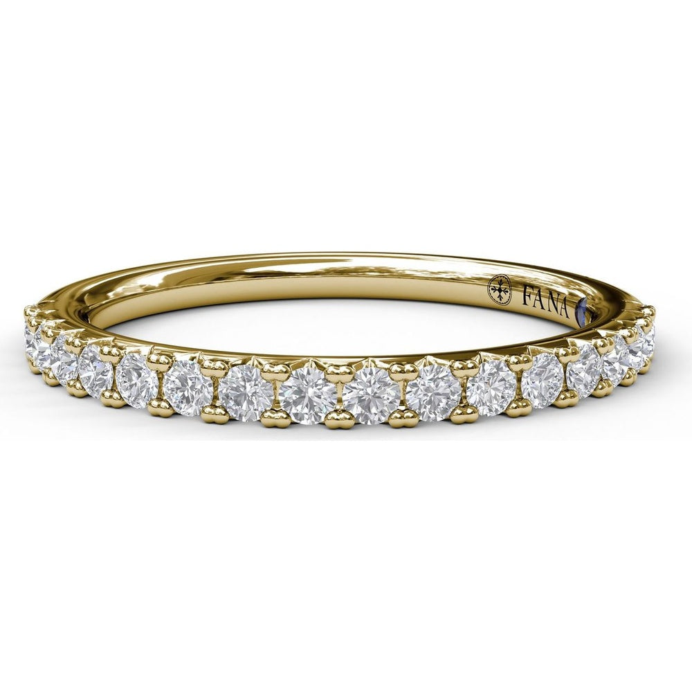 Diamond Wedding Band with Round Brilliant Diamonds by Fana - 0.32 Carat Total Diamond Weight