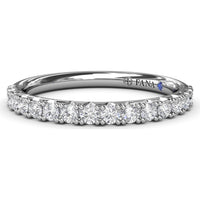 Diamond Wedding Band with Round Brilliant Diamonds by Fana - 0.45 Carat Total Diamond Weight