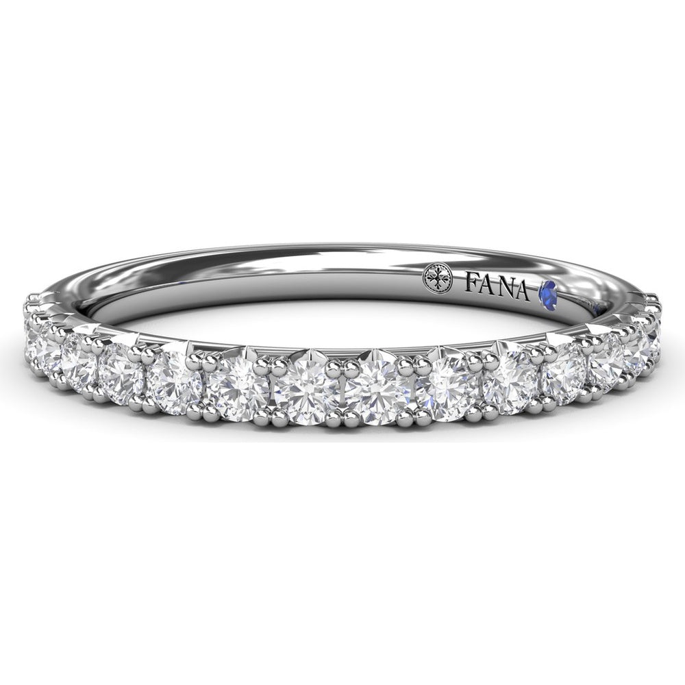Diamond Wedding Band with Round Brilliant Diamonds by Fana - 0.45 Carat Total Diamond Weight