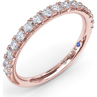 Diamond Wedding Band with Round Brilliant Diamonds by Fana - 0.45 Carat Total Diamond Weight