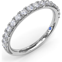 Diamond Wedding Band with Round Brilliant Diamonds by Fana - 0.45 Carat Total Diamond Weight