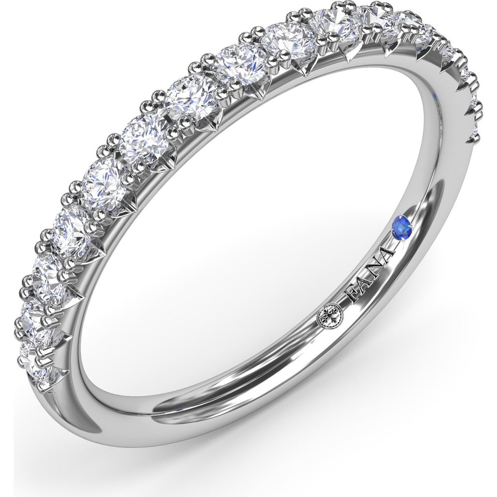 Diamond Wedding Band with Round Brilliant Diamonds by Fana - 0.45 Carat Total Diamond Weight