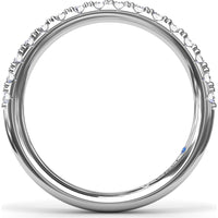 Diamond Wedding Band with Round Brilliant Diamonds by Fana - 0.45 Carat Total Diamond Weight
