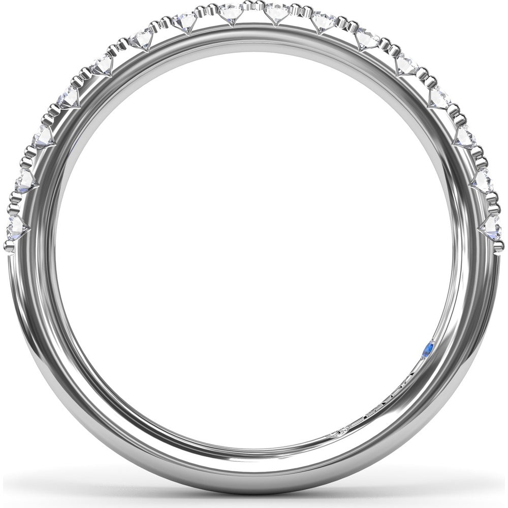 Diamond Wedding Band with Round Brilliant Diamonds by Fana - 0.45 Carat Total Diamond Weight