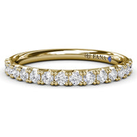 Diamond Wedding Band with Round Brilliant Diamonds by Fana - 0.45 Carat Total Diamond Weight