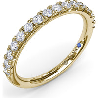 Diamond Wedding Band with Round Brilliant Diamonds by Fana - 0.45 Carat Total Diamond Weight