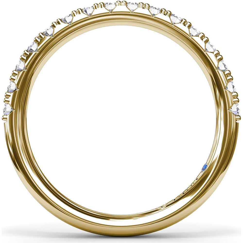 Diamond Wedding Band with Round Brilliant Diamonds by Fana - 0.45 Carat Total Diamond Weight