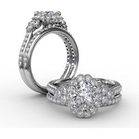 Diamond Wedding Band with Round Brilliant Pavé Set Diamonds by Fana - 0.23 Carat Total Diamond Weight