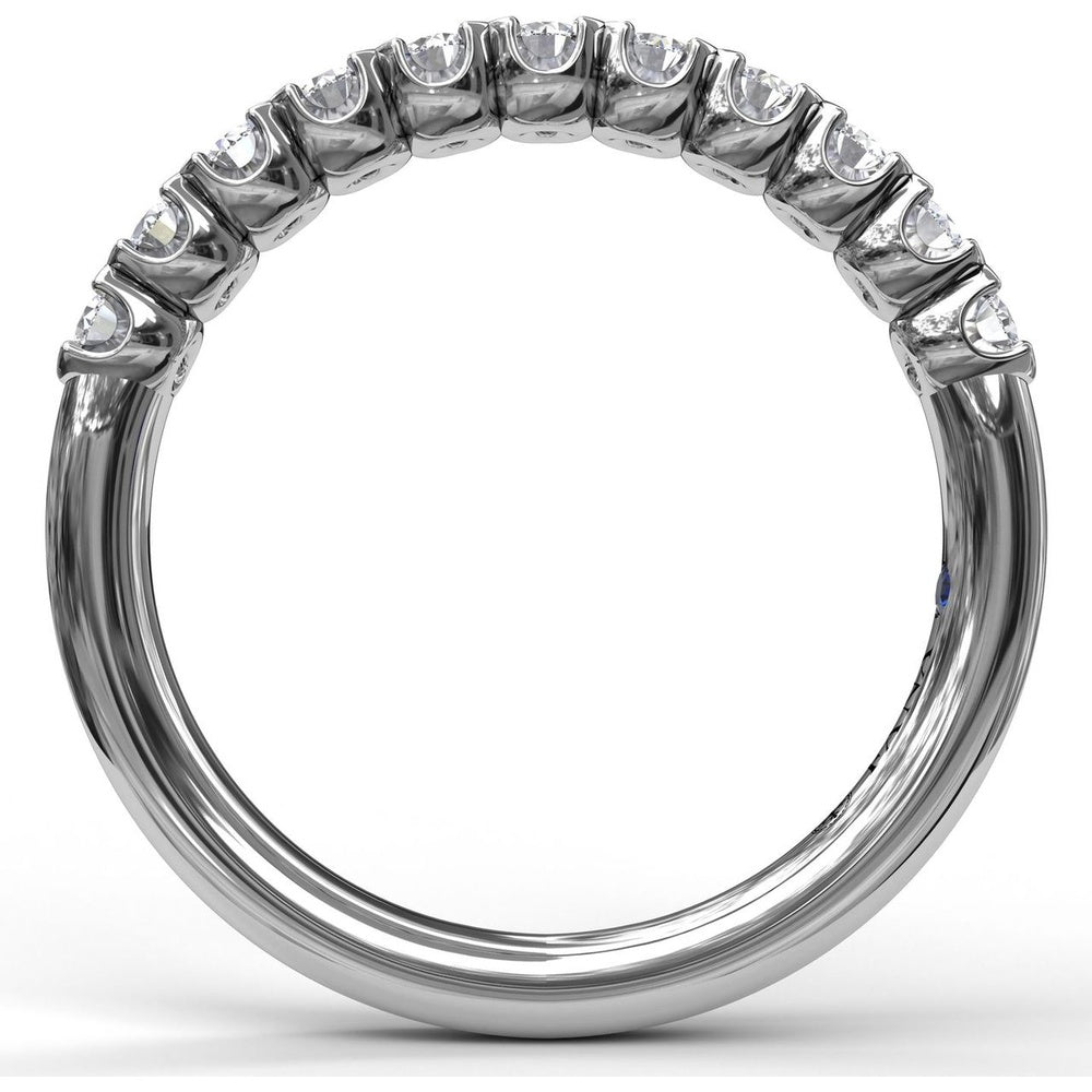 Diamond Wedding Band with Round Brilliant Prong Set Diamonds by Fana - 0.44 Carat Total Diamond Weight
