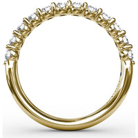 Diamond Wedding Band with Round Prong-Set Diamonds by Fana - 0.54 Carat Total Diamond Weight