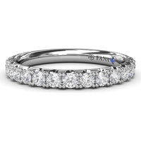 Diamond Wedding Band with Round Prong-Set Diamonds by Fana - 0.89 Carat Total Diamond Weight