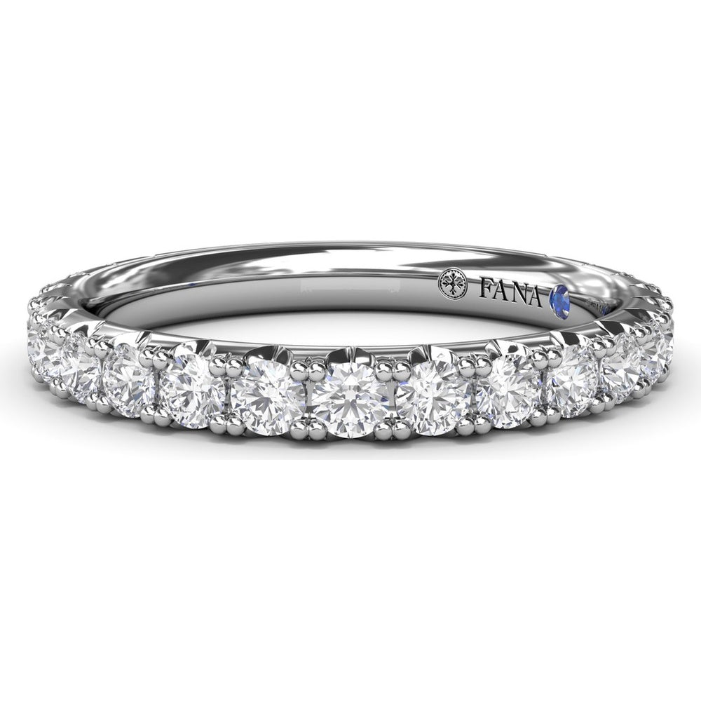 Diamond Wedding Band with Round Prong-Set Diamonds by Fana - 0.89 Carat Total Diamond Weight