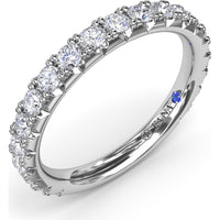 Diamond Wedding Band with Round Prong-Set Diamonds by Fana - 0.89 Carat Total Diamond Weight