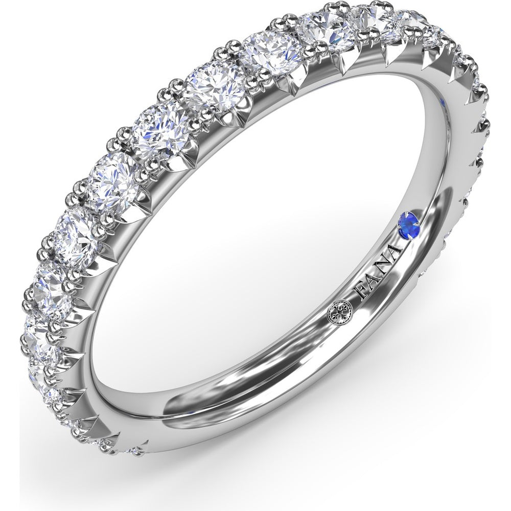 Diamond Wedding Band with Round Prong-Set Diamonds by Fana - 0.89 Carat Total Diamond Weight