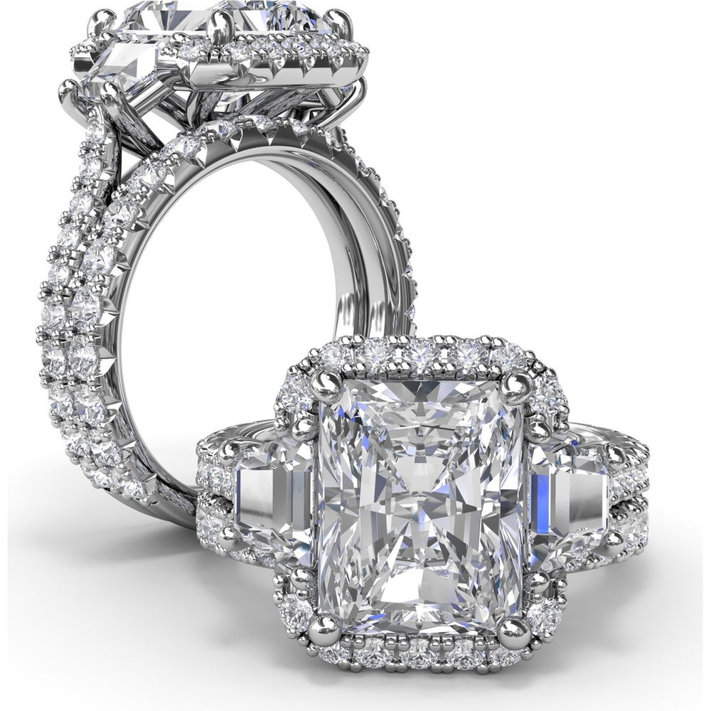 Diamond Wedding Band with Round Prong-Set Diamonds by Fana - 0.89 Carat Total Diamond Weight