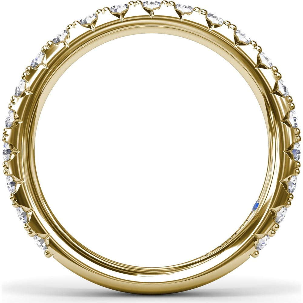 Diamond Wedding Band with Round Prong-Set Diamonds by Fana - 0.89 Carat Total Diamond Weight