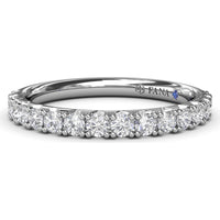 Diamond Wedding Band with Shared-Prong Round Brilliant Diamonds by Fana - 0.29 Carat Total Diamond Weight