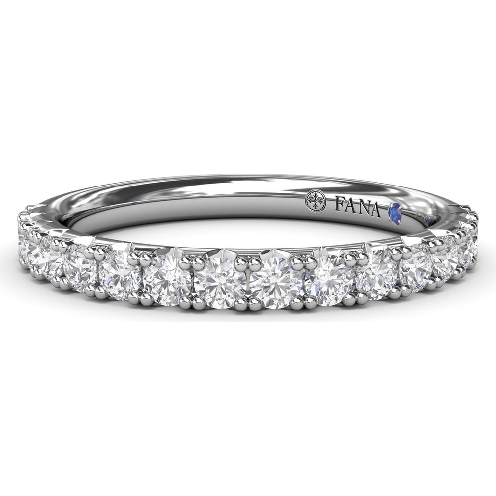 Diamond Wedding Band with Shared-Prong Round Brilliant Diamonds by Fana - 0.29 Carat Total Diamond Weight