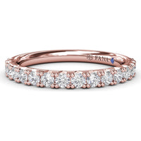 Diamond Wedding Band with Shared-Prong Round Brilliant Diamonds by Fana - 0.29 Carat Total Diamond Weight