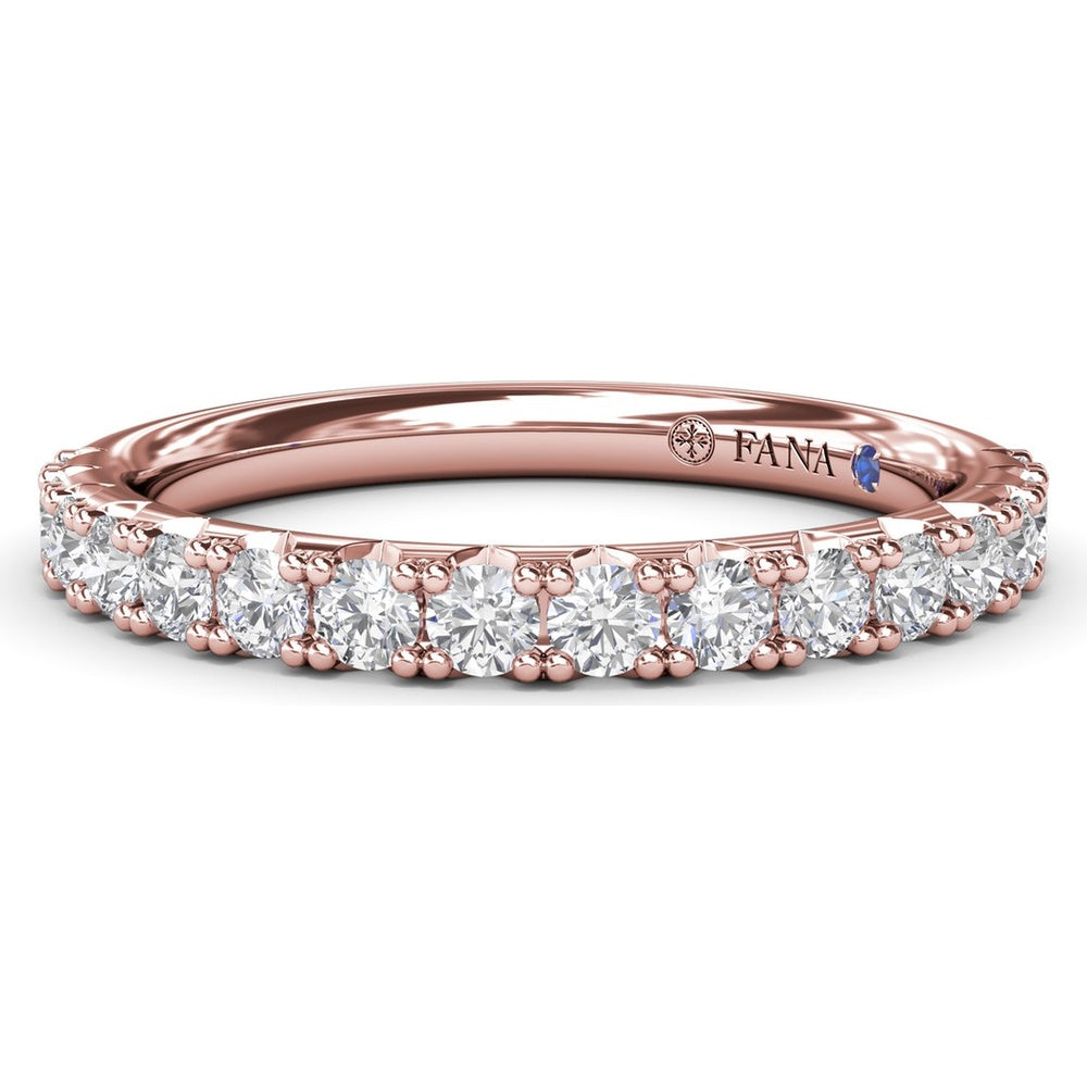 Diamond Wedding Band with Shared-Prong Round Brilliant Diamonds by Fana - 0.29 Carat Total Diamond Weight