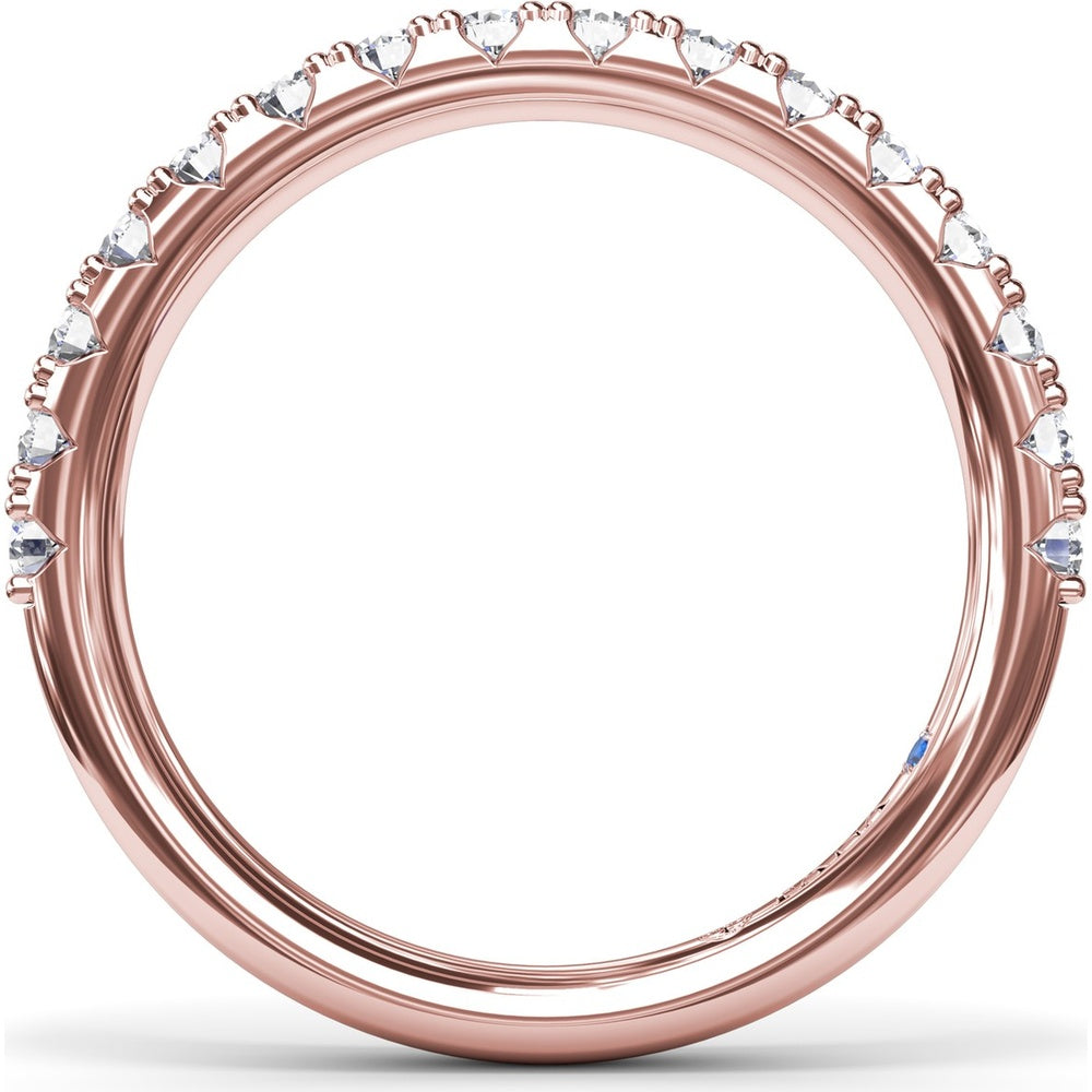 Diamond Wedding Band with Shared-Prong Round Brilliant Diamonds by Fana - 0.29 Carat Total Diamond Weight