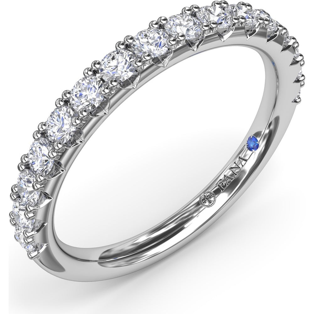 Diamond Wedding Band with Shared-Prong Round Brilliant Diamonds by Fana - 0.29 Carat Total Diamond Weight