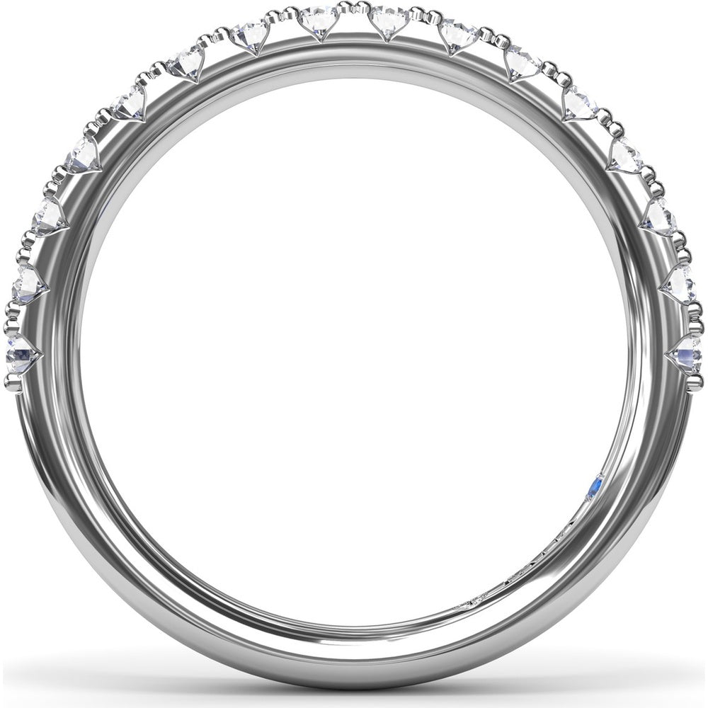 Diamond Wedding Band with Shared-Prong Round Brilliant Diamonds by Fana - 0.29 Carat Total Diamond Weight
