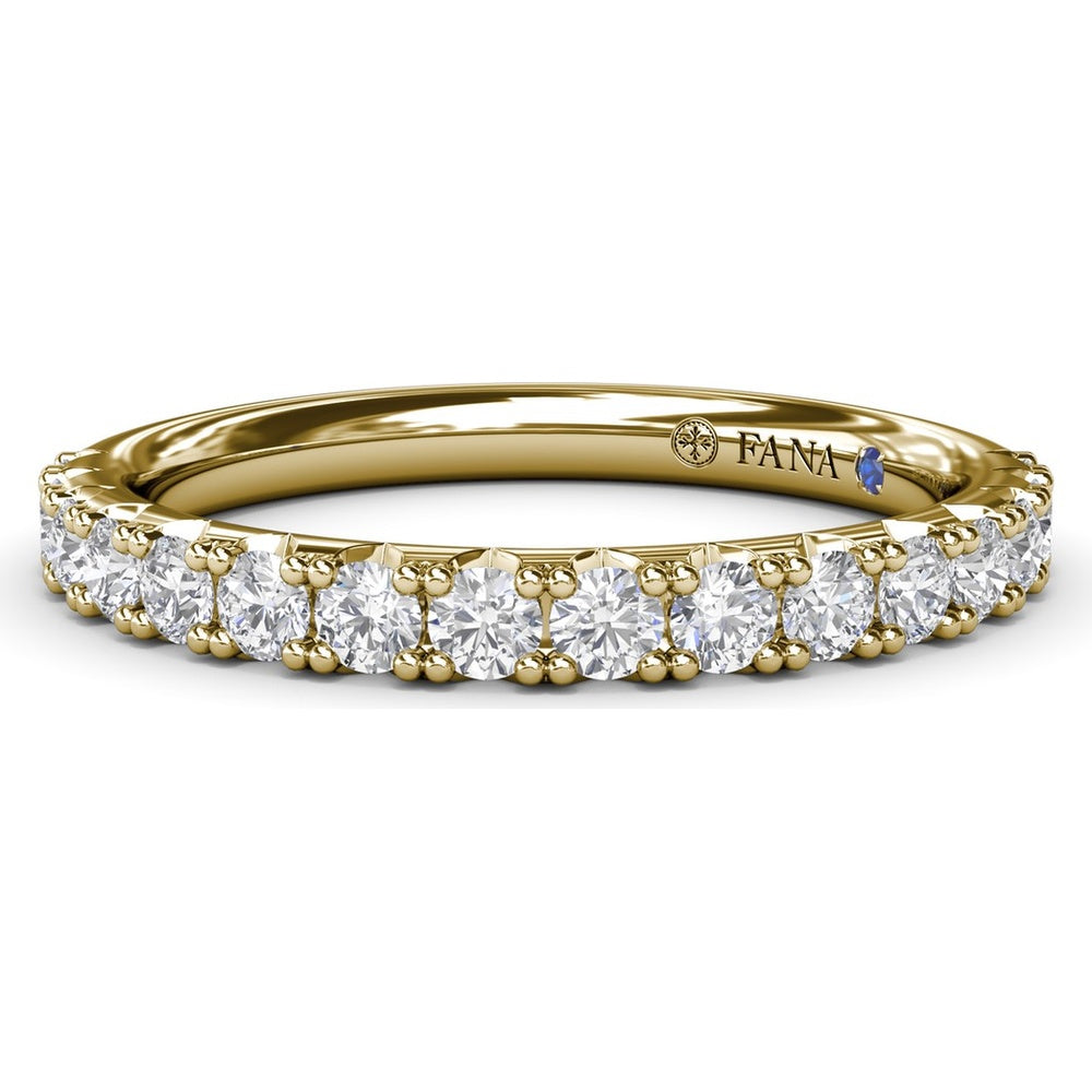 Diamond Wedding Band with Shared-Prong Round Brilliant Diamonds by Fana - 0.29 Carat Total Diamond Weight