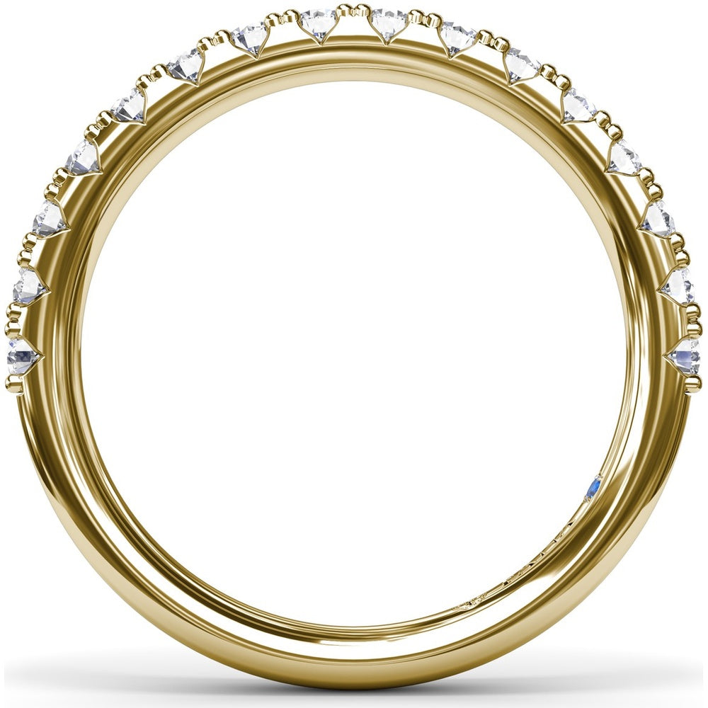 Diamond Wedding Band with Shared-Prong Round Brilliant Diamonds by Fana - 0.29 Carat Total Diamond Weight