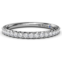 Diamond Wedding Band with Shared-Prong Round Brilliant Diamonds by Fana - 0.30 Carat Total Diamond Weight