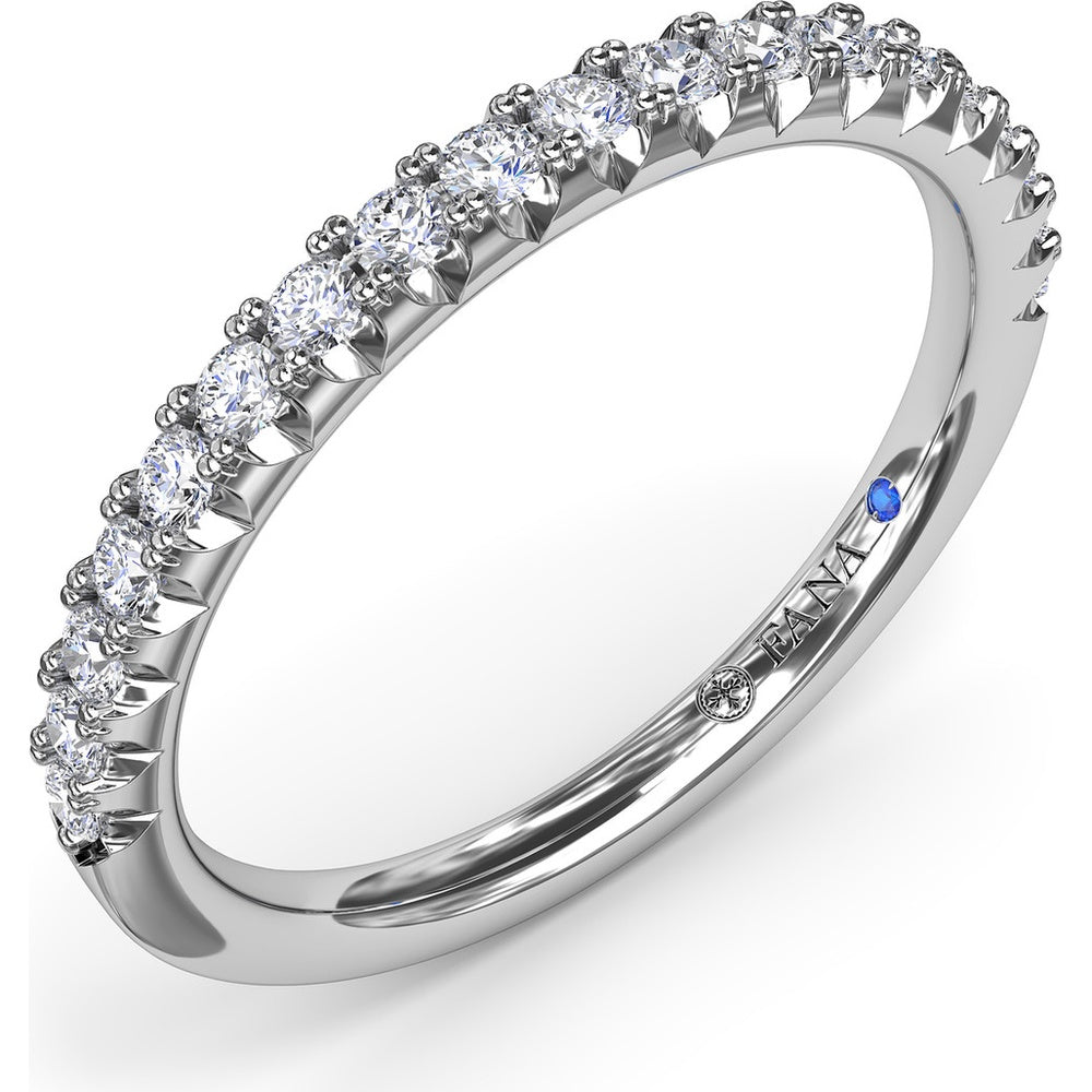 Diamond Wedding Band with Shared-Prong Round Brilliant Diamonds by Fana - 0.30 Carat Total Diamond Weight