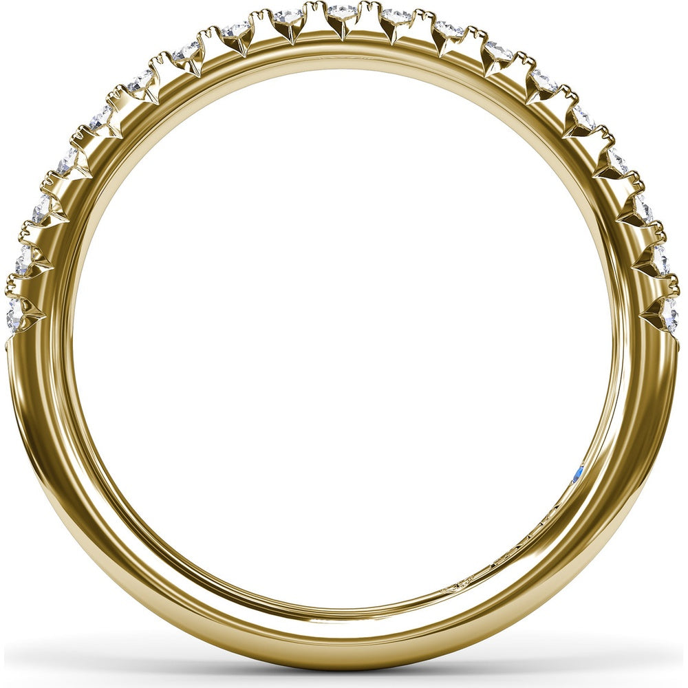 Diamond Wedding Band with Shared-Prong Round Brilliant Diamonds by Fana - 0.30 Carat Total Diamond Weight