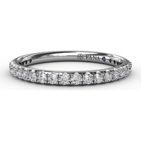 Diamond Wedding Band with Shared-Prong Round Brilliant Diamonds by Fana - 0.39 Carat Total Diamond Weight