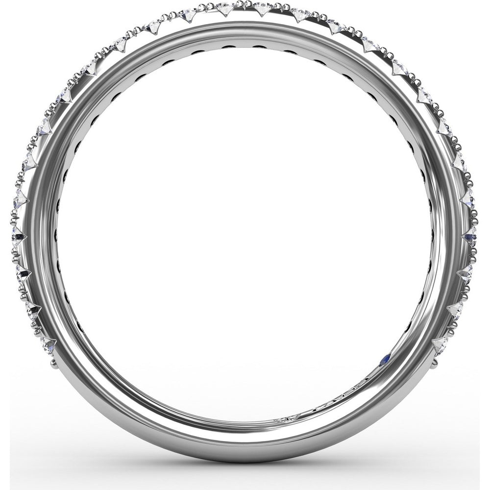 Diamond Wedding Band with Shared-Prong Round Brilliant Diamonds by Fana - 0.39 Carat Total Diamond Weight