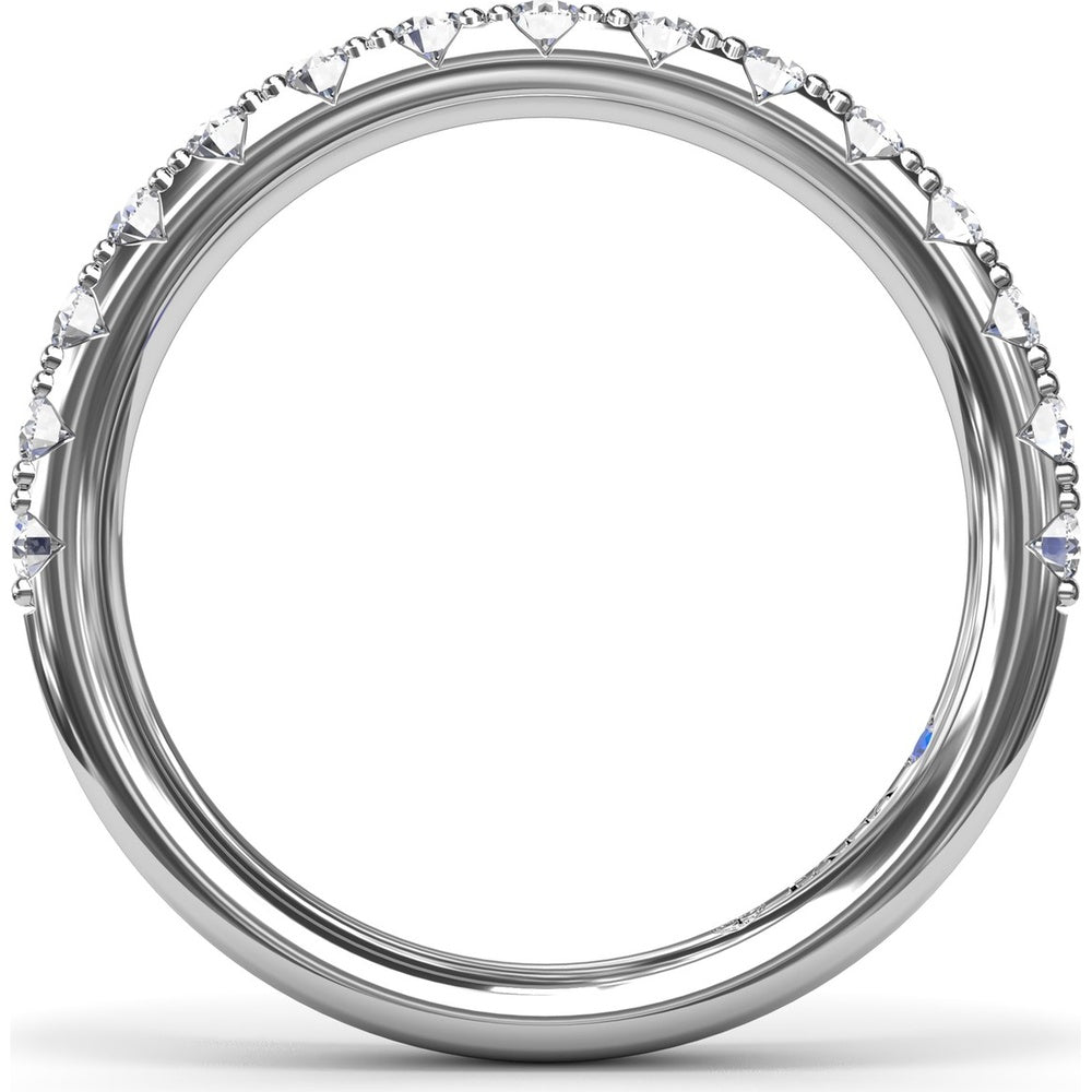 Diamond Wedding Band with Shared-Prong Round Brilliant Diamonds by Fana - 0.64 Carat Total Diamond Weight