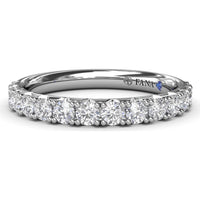 Diamond Wedding Band with Shared-Prong Round Brilliant Diamonds by Fana - 0.69 Carat Total Diamond Weight