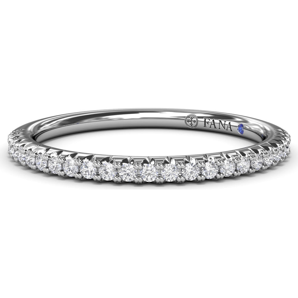 Diamond Wedding Band with Shared-Prong Round Diamonds by Fana - 0.19 Carat Total Diamond Weight