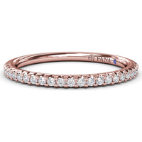 Diamond Wedding Band with Shared-Prong Round Diamonds by Fana - 0.19 Carat Total Diamond Weight