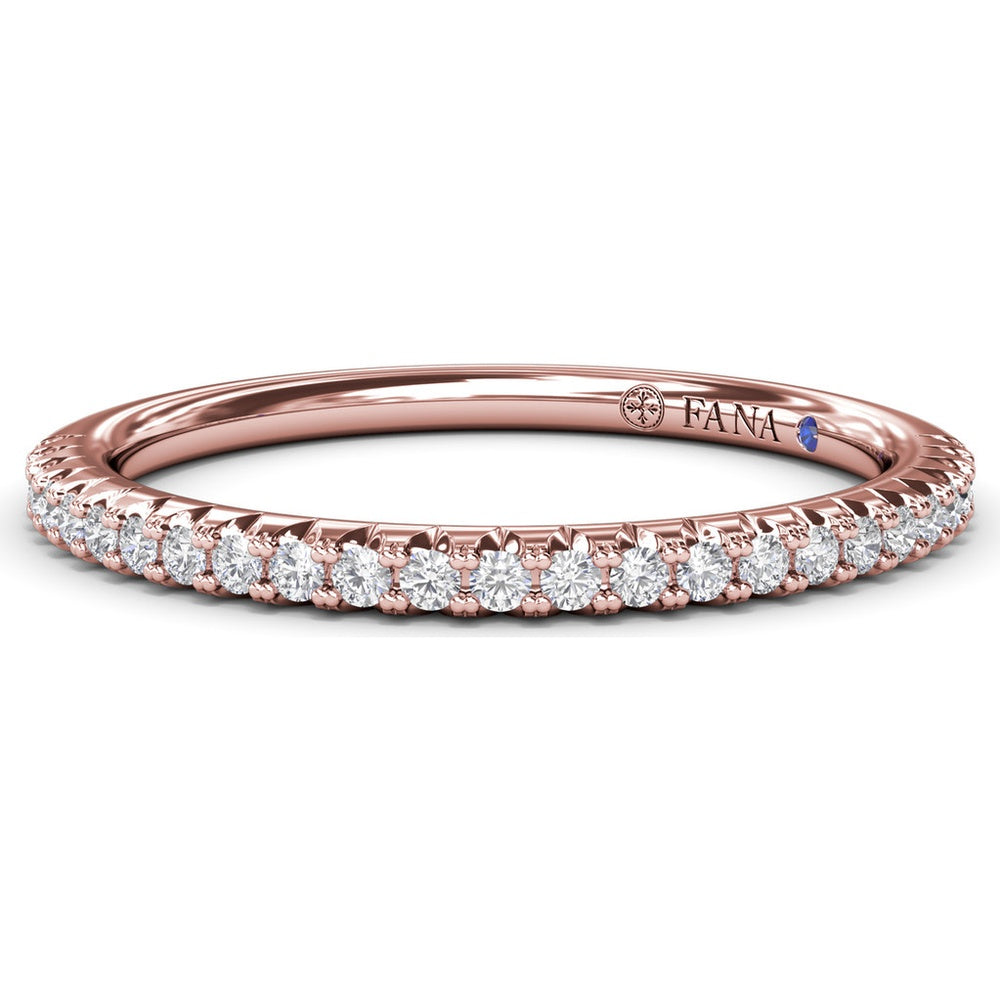 Diamond Wedding Band with Shared-Prong Round Diamonds by Fana - 0.19 Carat Total Diamond Weight