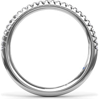 Diamond Wedding Band with Shared-Prong Round Diamonds by Fana - 0.19 Carat Total Diamond Weight