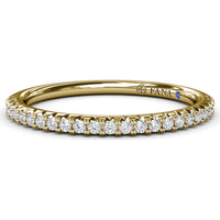 Diamond Wedding Band with Shared-Prong Round Diamonds by Fana - 0.19 Carat Total Diamond Weight