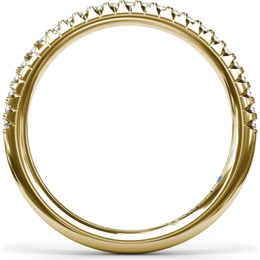 Diamond Wedding Band with Shared-Prong Round Diamonds by Fana - 0.19 Carat Total Diamond Weight