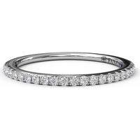 Diamond Wedding Band with Shared-Prong Round Diamonds by Fana - 0.20 Carat Total Diamond Weight