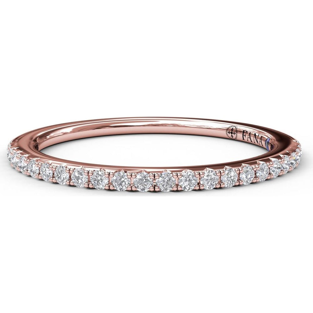 Diamond Wedding Band with Shared-Prong Round Diamonds by Fana - 0.20 Carat Total Diamond Weight