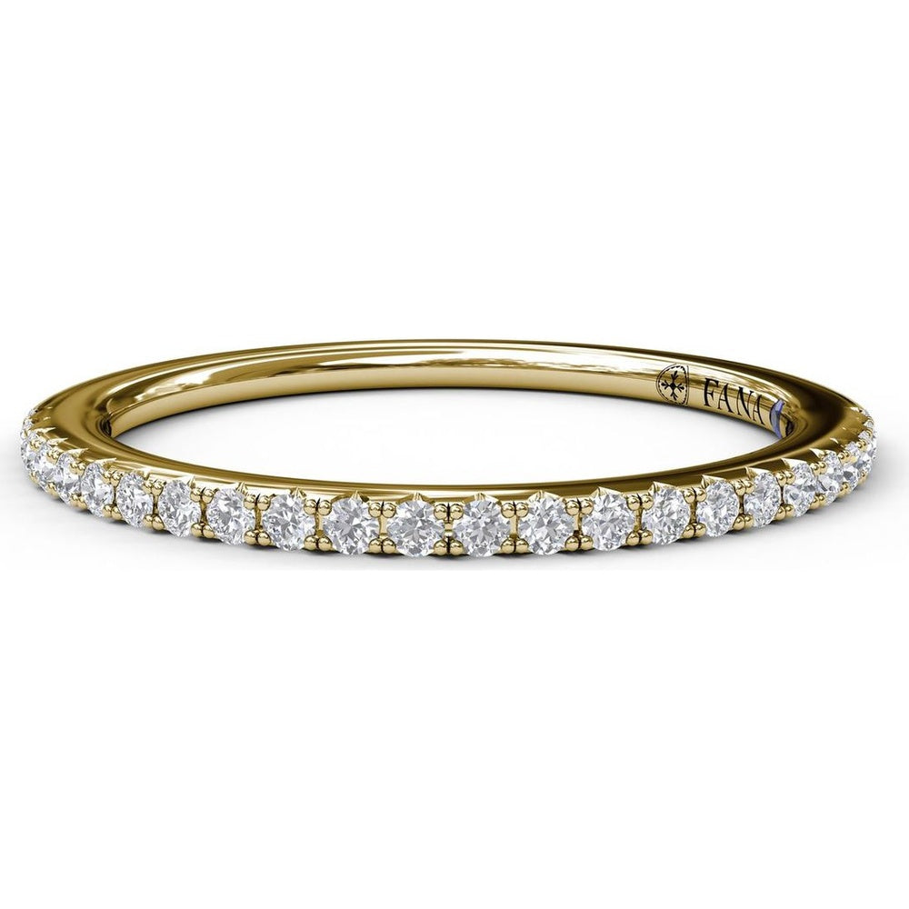 Diamond Wedding Band with Shared-Prong Round Diamonds by Fana - 0.20 Carat Total Diamond Weight