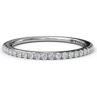 Diamond Wedding Band with Shared-Prong Round Diamonds by Fana - 0.20 Carat Total Diamond Weight