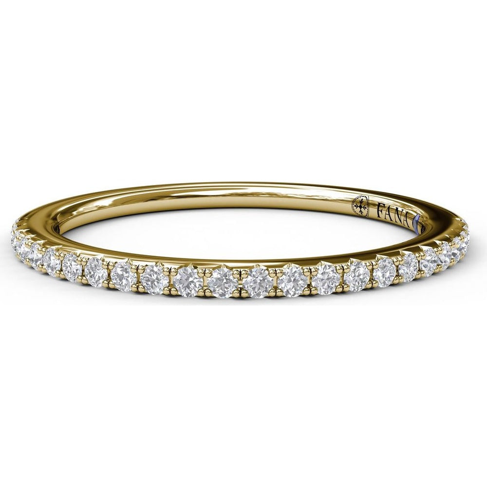 Diamond Wedding Band with Shared-Prong Round Diamonds by Fana - 0.20 Carat Total Diamond Weight